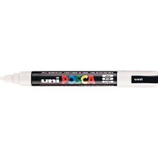 Uni Posca PC-5M Beyaz Boyama Markörü 1.8-2.5 mm Özellikli Renkli Sanatsal Malzeme