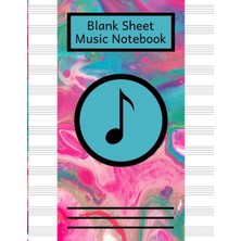 Blank Sheet Music Notebook: Music Manuscript Staff Paper For Musicians (108 Pages, 12 Staves Per Page)
