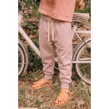 Cigit Pudra Pembe Basic Eşofman 1-9 Yaş Kız Çocuk İçin Nefes Alan Kalın Pamuklu Günlük Stil