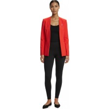Ayhan Kadın Yakasız Düz Renk Uzun Kollu Ofis Blazer Ceket 26KRB90864