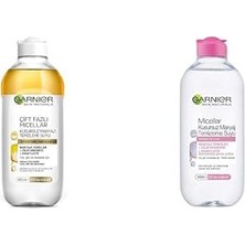 Garnier Skin Naturals Çift Fazlı Micellar Kusursuz Makyaj Temizleme Suyu (400 Ml) + Garnier Skin Naturals Micellar Kusursuz Makyaj Temizleme Suyu (400 Ml)