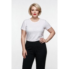 De White's DE WHİTE'S Kadın Yüksek Bel Normal Kesim Yan Şerit Detaylı Kumaş Pantolon 26Y22613