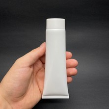 Beyaz Boş Krem Tüpü 100ML, Vidalı Kapaklı Merhem Tüpü, Beyaz Lipgloss Tüp 100 ml x 3 Adet