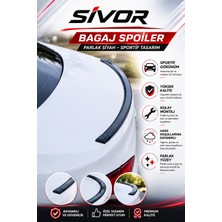 Sivor Chevrolet Monte Carlo Uyumlu Parlak Siyah Bagaj Spoileri Premium Kalite Sportif Tasarım