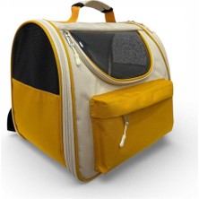 Pet Pretty Kedi Köpek Space Model Pet Backpack Sarı 38X31X31 cm