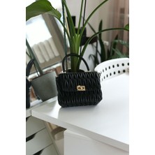 Moom Bag Kabarık Doku Tutma Saplı Askılı El Omuz Çantası