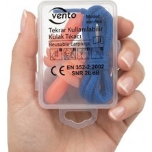Vento Çam Tipi Tekrar Kullanılabilir Kulak Tıkacı 4 Adet