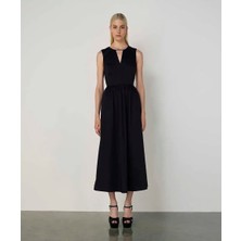 Machka Cut-Out Detaylı Büzgülü Elbise MW6250002019015