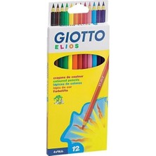 Giotto Elios 12 Renk Kuru Boya Seti 12'li Renkli Kalemler Sarf Malzemeler