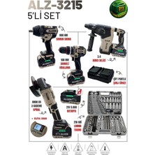 Allizer German ALZ-3215 216 Parça Profesyonel Akülü 5'li Set