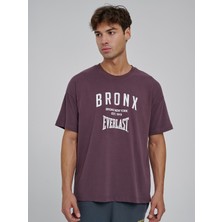 Everlast Bronx Nyc 2.0 Oversize Mor Erkek Tişört