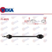 Komple Aks Sağ Fiat Uno 70 70S 70SX 1,4i 1992-2000 861,5 Mm. 7682656 Veka