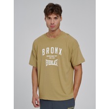 Everlast Bronx Nyc 2.0 Oversize Sarı Hardal Erkek Tişört