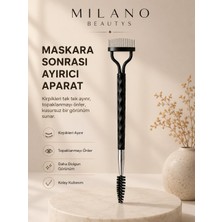 Milano Beautys Maskara Sonrasi Kirpik Ayirici Aparat Çift Tarafli Kirpik Tarama Firçalı