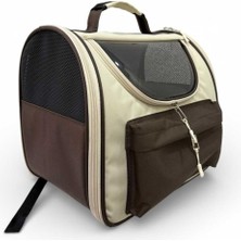 Pet Pretty Kedi Köpek Space Model Pet Backpack Kahve 38X31X31 cm