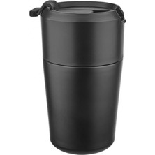 Decopat 380 ml Geniş Kapaklı Mama ve Içecek Mug Termos Paslanmaz Çelik Anne Bebek Çocuk Okul Kamp Termos