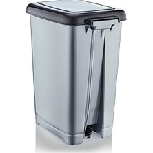 Karen Plastik 60 lt Slim Pedallı Çöp Kovası Ergonomik Yapı ile Kokusuz Kullanım