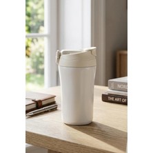 Decopat 2 In 1 Pipet ve Mug Başlıklı 450 ml Paslanmaz Çelik Termos