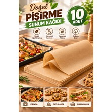 Grimor Life 10 Adet Craft 37 x 42 Düz Soft Desensiz Servis ve Pişirme Kağıdı Doğal Natural Ağartılmamış