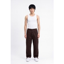 Machinist Erkek Baggy Kargo Pantolon Kahverengi