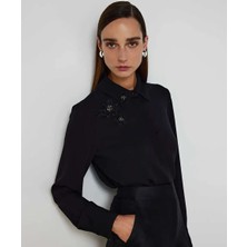 Machka Çiçek Modül Işlemeli Bluz MW6250006016001