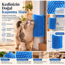 Lotus Creative Kedi Köşe Kaşınma ve Sürtünme Aparatı – Duvar ve Mobilya Köşesi Kedi Kaşıma Fırçası – 3D Baskı Pla