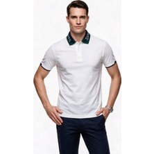 Giant Erkek Polo Yaka Pamuklu Kısa Kollu Logolu T-Shirt