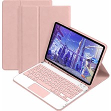 Microcase  Lenovo Tab P11 2.nesil Tablet Için Bluetooth Touchpad Klavye + Standlı Kılıf - Bkk5