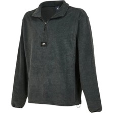 New Balance Nb Lifestyle Men Half Zip MNC3620-ANT Gri Sweatshirt