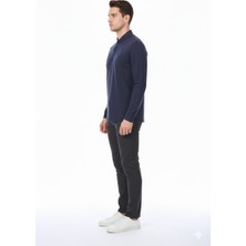 Legato Erkek Slim Fit Gömlek Yaka Uzun Kollu Düz Dokuma Gömlek 6610