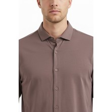 Legato Erkek Slim Fit Gömlek Yaka Uzun Kollu Düz Dokuma Gömlek 6610