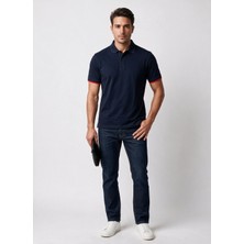 Giant Erkek Polo Yaka Pamuklu Kısa Kollu Logolu T-Shirt