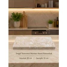 Hilamingo Home Traverten Mermer Stant 10×20 cm