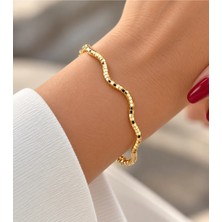 Bade Jewelry Trend Ajda Model Çelik Kararmaz Bileklik