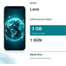 Bezos Laos Esım Internet Paketi Günlük 3 GB 1 Gün