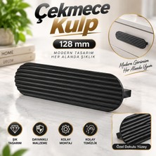 Nzb Mat Siyah Kulp Metal (128 Mm-12.8 Cm) Mobilya Mutfak Çekmece Dolap Kapak Kulbu Kulpu Kulpları