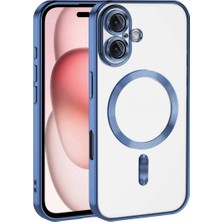 Bezos Apple iPhone 17 Uyumlu Kross Magneticsafe Kapak - Sierra Blue
