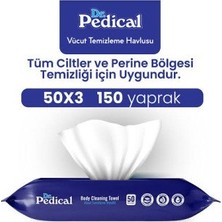 Maesko Titiz Vücut Temizleme Havlusu 50 Li