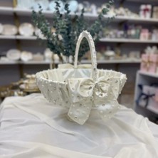 Love Atelier Taşlı, Fiyonklu Hediyelik Sepet- Düğün, Nişan,bohça, Nikah,kına,mevlüt,sünnet Sepeti