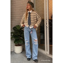 Madmext Açık Mavi Straight Fit Jean MG2031