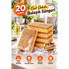 20 Adet Lifli Özel Dokulu Düz Pratik Bulaşık Süngeri-20 Li Ekonomik Paket
