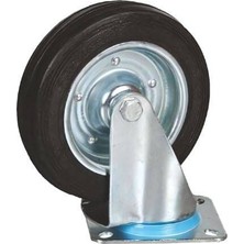 Caftra Mertsan Yük Taşıama Servis Tekerleği Kauçuk Dönerli Tip 200X50 mm