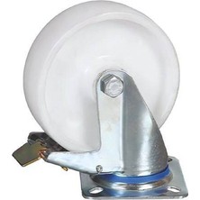 Caftra Mertsan Yük Taşıama Servis Tekerleği Polyemid Dönerli Frenli Tip 100X35 mm