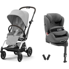 Cybex Eezy S Twist+2 360° | Fog Grey + Ana Kucağı Adaptörü + Anoris T I-Size Soho Grey