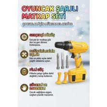 Farbu Oyuncak Oyuncak Şarjlı Matkap Seti Sök Tak Vidalı Eğitici Çocuk Tamir Aletleri Oyuncak Pilli Çalışan Matkap