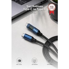 Torima Şarj Kablosu Type-C to Type-C 60W Data Kablo U22 Siyah