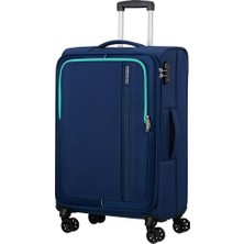 American Tourister Sea Seeker-Spınner 68/25 Tsa Combat Navy Valiz,68 cm Outlet