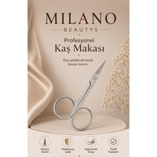 Milano Beautys Kaş Makası Paslanmaz Çelik Kaş Bıyık Makası