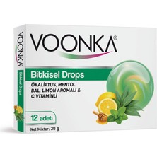 Voonka Pastil Okaliptüs Mentol Bal Bitkisel Drops 12'li Pastil