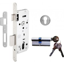 Caftra Kale 152R40 Silindirli Daire Kilidi Nikel Kaplama 40 mm